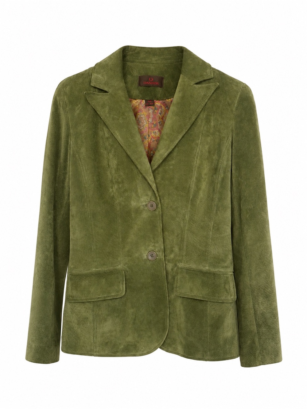 Vintage Danier Olive Green Suede Blazer Jacket